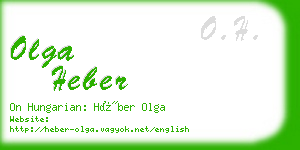 olga heber business card